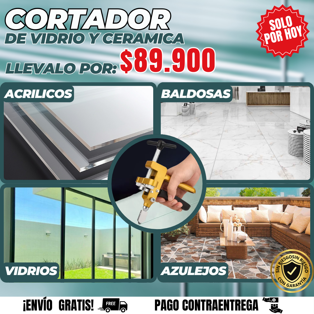 CORTADOR DE VIDRIO Y CERAMICA + ENVIO GRATIS🎁