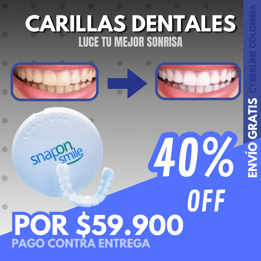 Carillas Dentales Ajustables, Dientes de Ceramica | Snapon Smile™