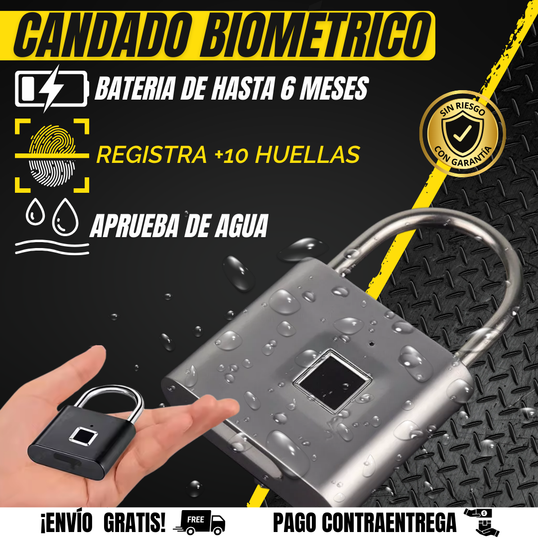 CANDADO BIOMETRICO l BioKey + ENVIO GRATIS🎁