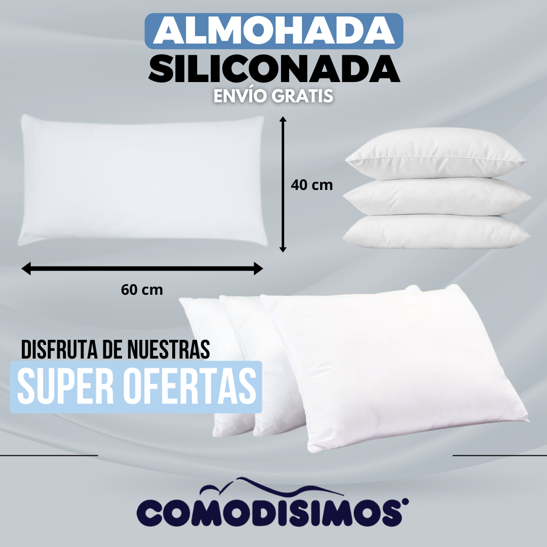 Combo 3x1 Almohadas De Fibra Siliconadas ✨