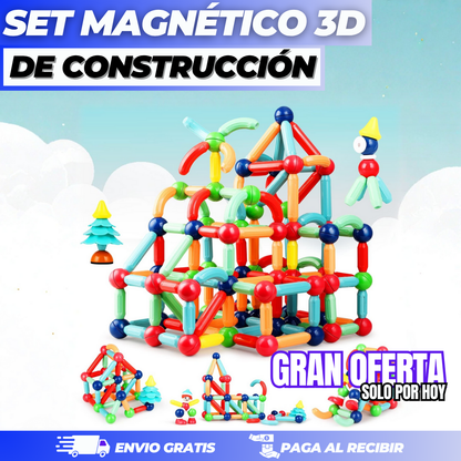 SET MAGNÉTICO DE CONSTRUCCIÓN 3D
